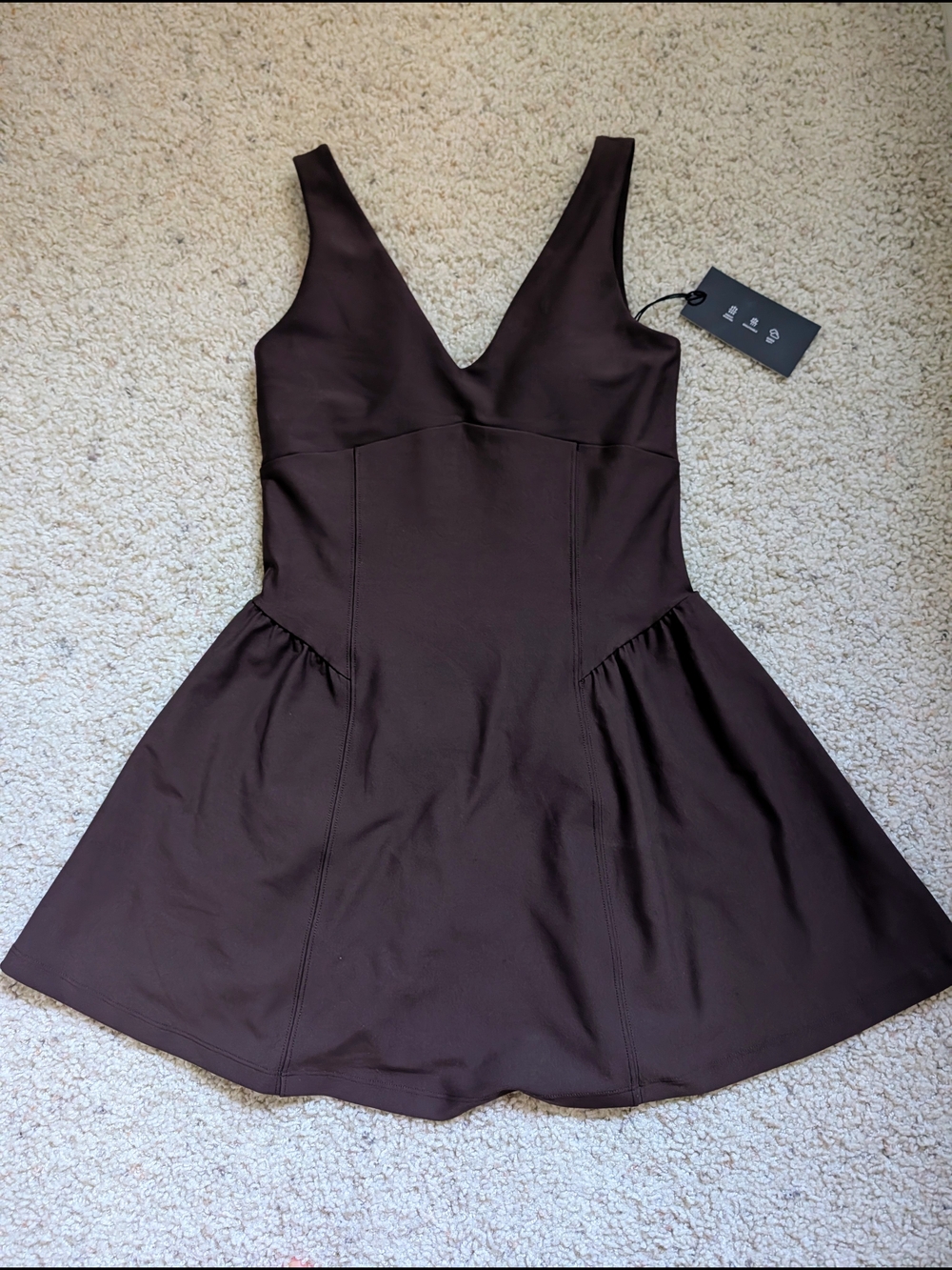 Abercrombie & Fitch | Dresses | Abercrombie Fitch Vneck Mini Dress In Espresso
